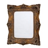 Baroque Gold Rectangular French Mirror
